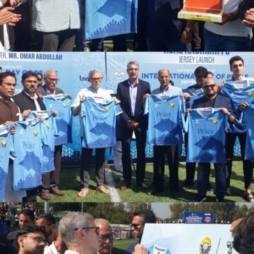 Chief Minister today unveiled new Jersey of Real Kashmir Football Club on the occasion of International Peace Day.